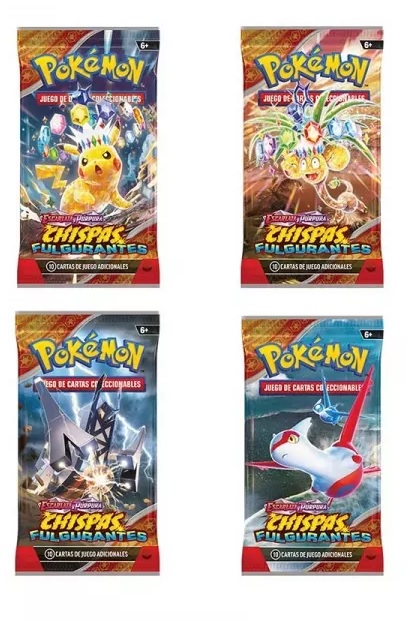 POKEMON TCG SOBRE ESCARLATA Y PURPURA CHISPAS FULGURANTES